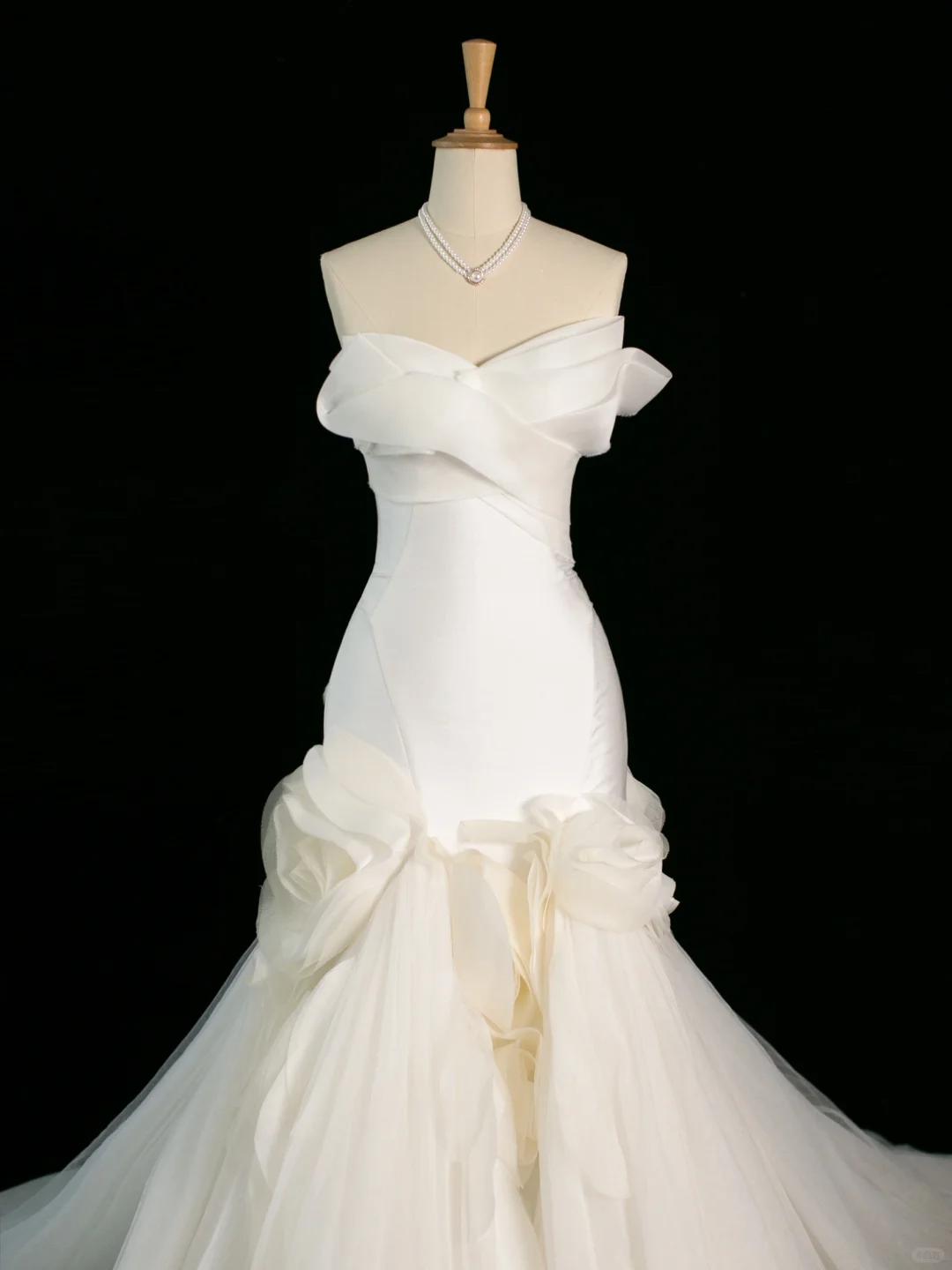 Hermoso vestido de novia estilo sirena con escote corazón de tul blanco, largo, vintage, DH400