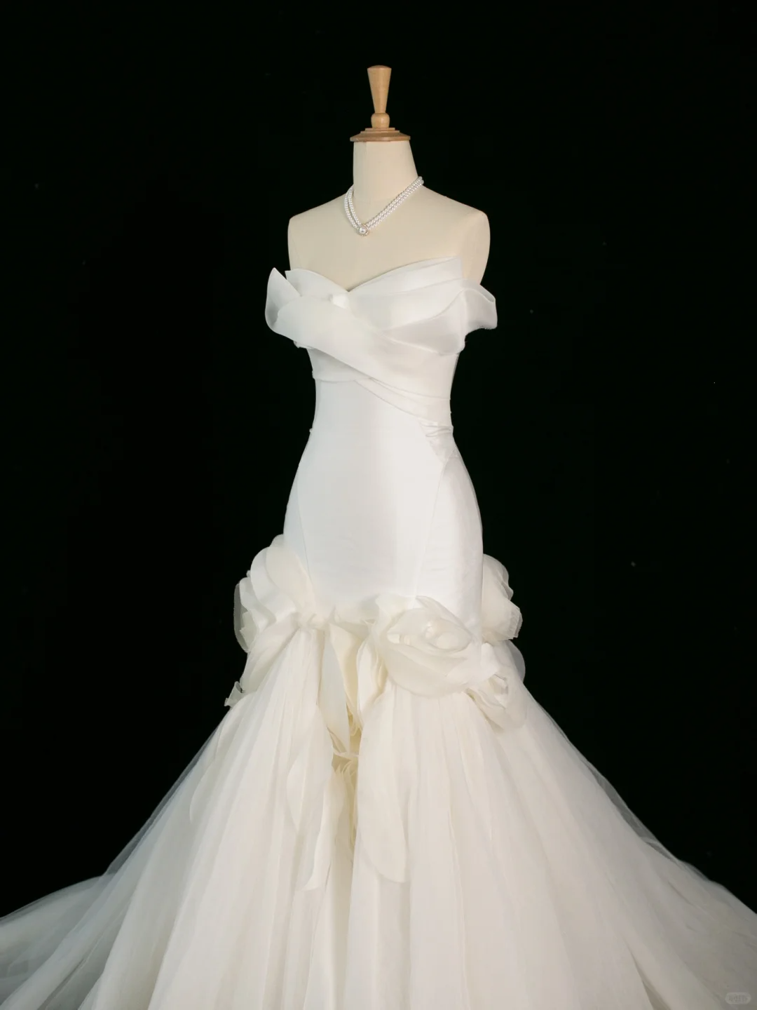 Hermoso vestido de novia estilo sirena con escote corazón de tul blanco, largo, vintage, DH400