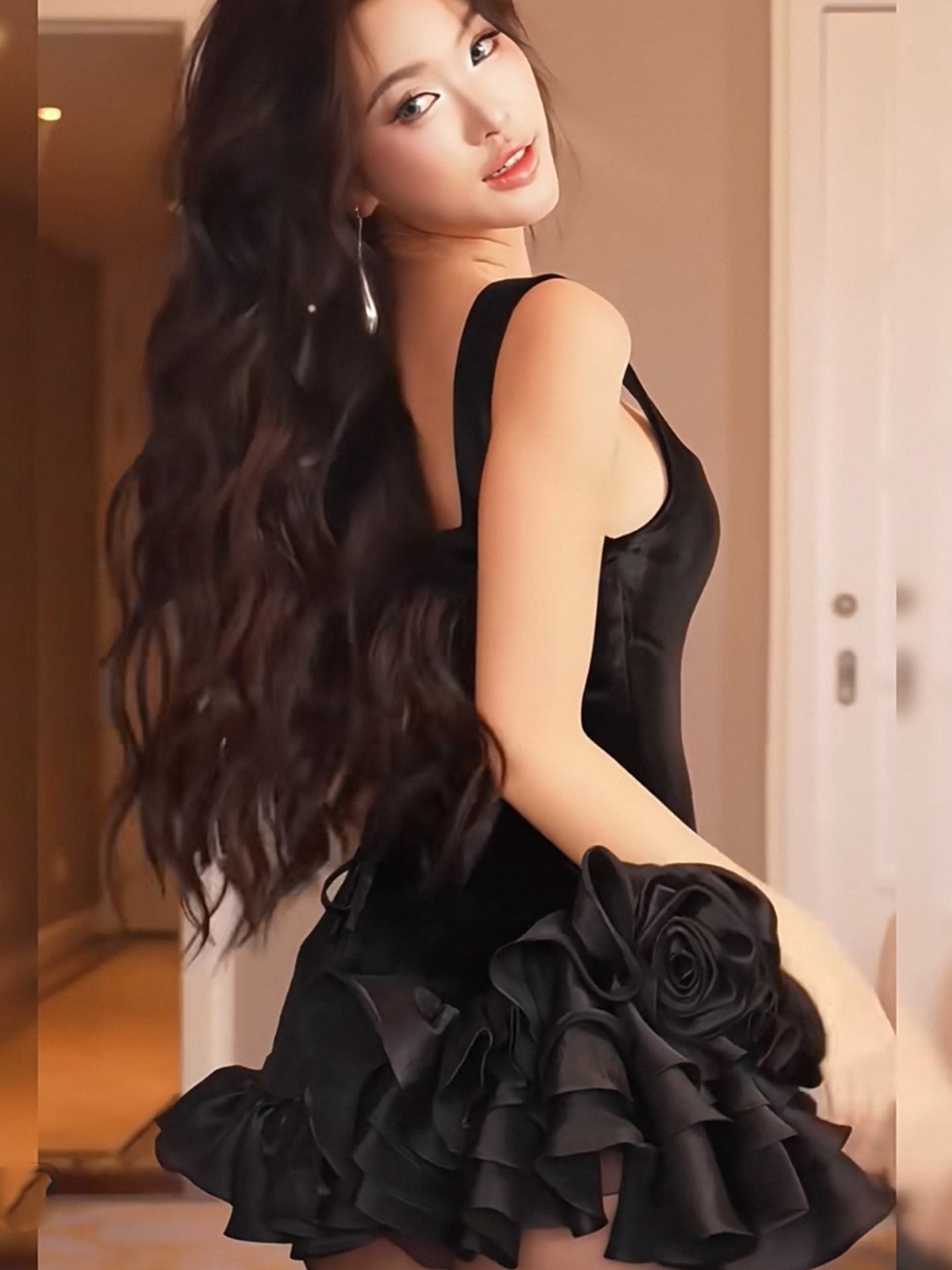 Pretty Sheath Square Black Velvet Short Formal 8th Grade Homecoming Dresses Middle School Hoco Dress Graduation Outfits DH435