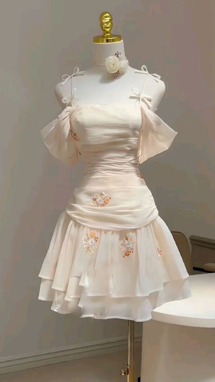 Pretty A Line Off The Shoulder Chiffon Short Formal 8th Grade Homecoming Dresses Summer Middle School Hoco Dress 6th Grade Graduation Outfits 21st Birthday Dress DH505