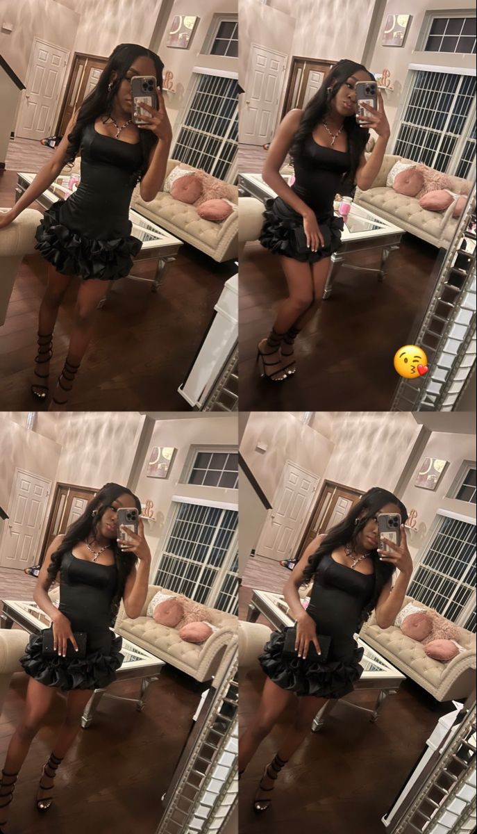 Pretty Sheath Square Neck Sleeveless Black Short Formal 8th Grade Homecoming Dresses Summer Middle School Hoco Dress Homecoming Outfits DH507