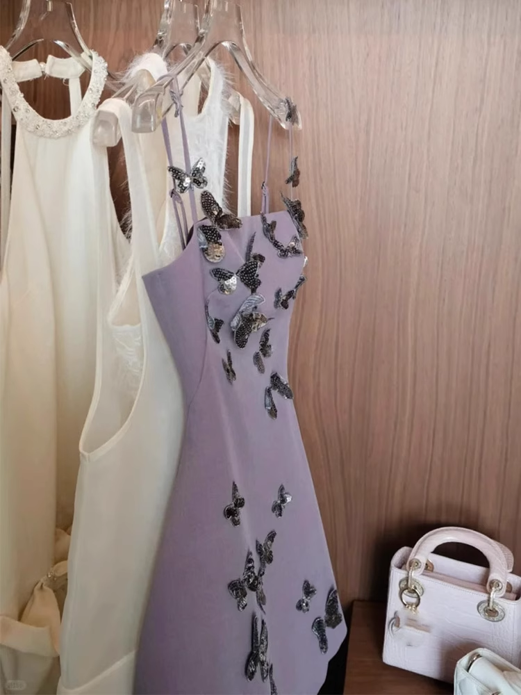 Cute A line Spaghetti Straps Lilac Mini Short Formal 8th Grade Homecoming Dresses Summer Middle School Hoco Dress Homecoming Outfits DH628