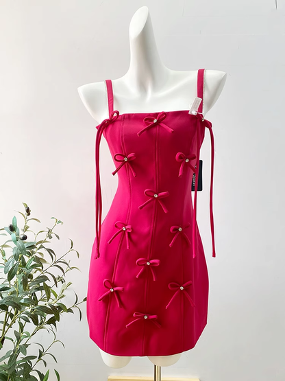 Pretty A line Spaghetti Straps Hot Pink Satin Short Formal 8th Grade Homecoming Dresses Summer Middle School Hoco Dress Homecoming Outfits DH634