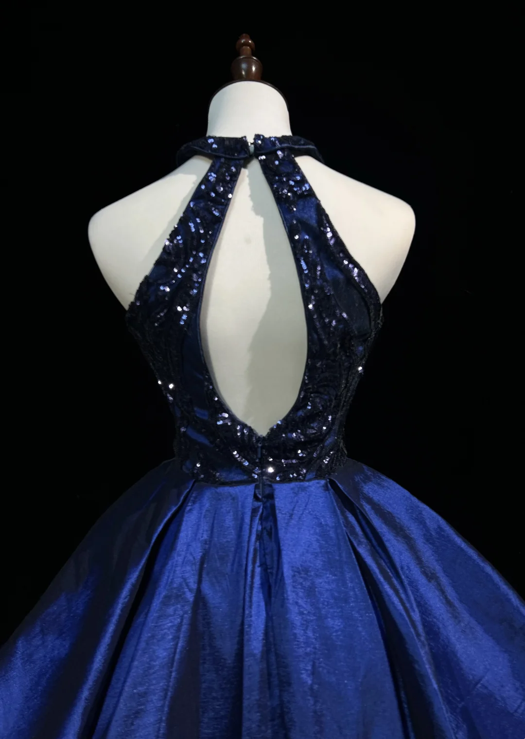 Cute Ball Gown High Neck Royal Blue Sleeveless Mini Short Formal 8th Grade Homecoming Dresses Summer Middle School Hoco Dress Homecoming Outfits DH646