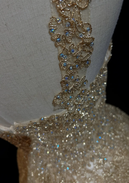 Pretty Ball Gown Sweetheart Gold Lace Short Formal 8th Grade Homecoming Dresses Summer Middle School Hoco Dress Homecoming Outfits DH653