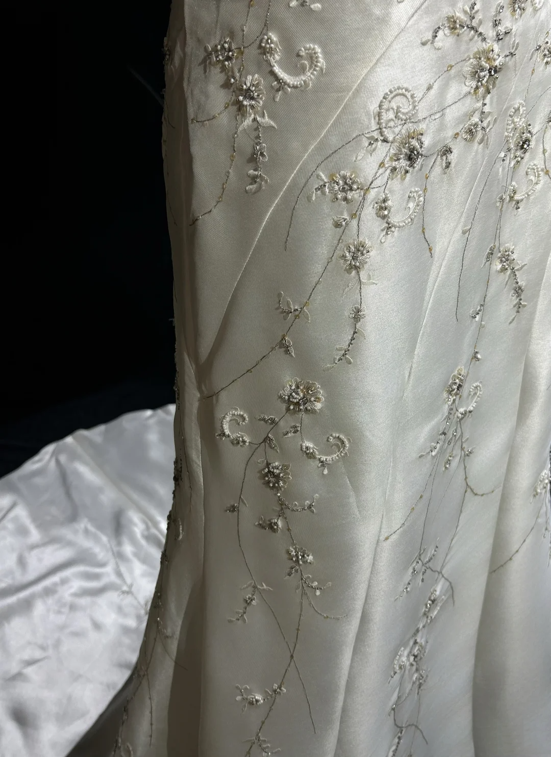 Vestidos de novia vintage de satén blanco, largos, corte A, tirantes finos, años 40 y 50, elegantes, DH664