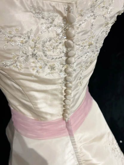 Vestido de novia vintage de los años 60, vestido de baile con hombros descubiertos, color marfil, largo, para verano y otoño, elegante, DH668