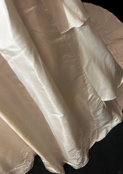Vestido de novia vintage de los años 60, vestido de baile con hombros descubiertos, color marfil, largo, para verano y otoño, elegante, DH668