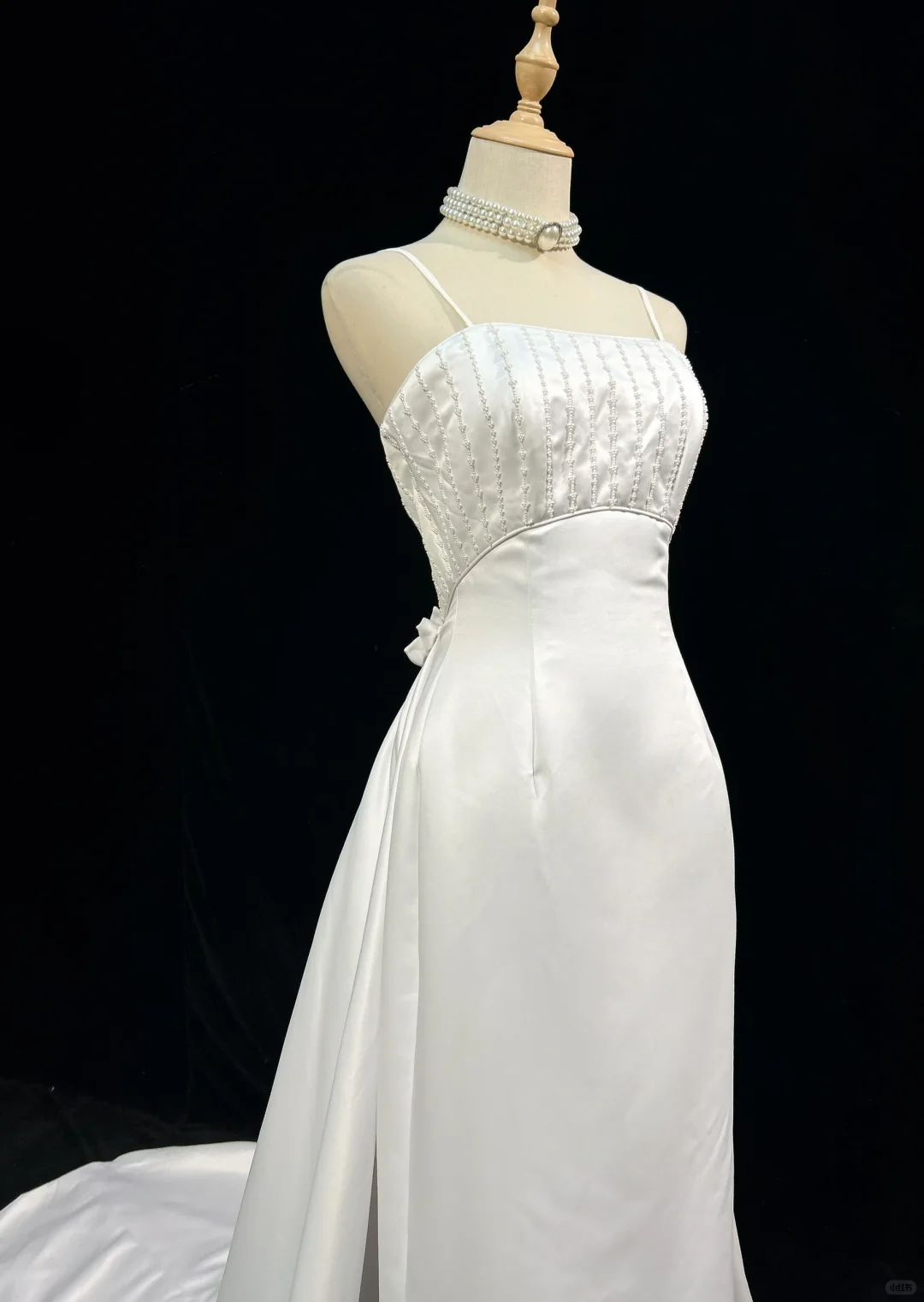 Vestido de novia vintage de los años 60, corte tubo, tirantes finos, satén blanco, largo, para verano y otoño, elegante, DH671