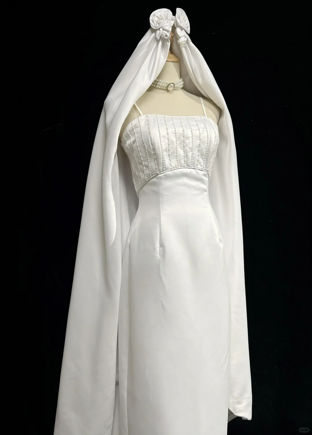 Vestido de novia vintage de los años 60, corte tubo, tirantes finos, satén blanco, largo, para verano y otoño, elegante, DH671