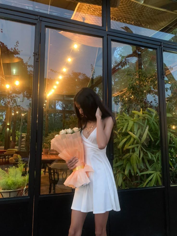 Vestido corto de gasa blanca con tirantes finos, corte en A, sexy, para fiesta de 8.º grado, de verano, para escuela secundaria, para fiesta de bienvenida, atuendo de cumpleaños DH695