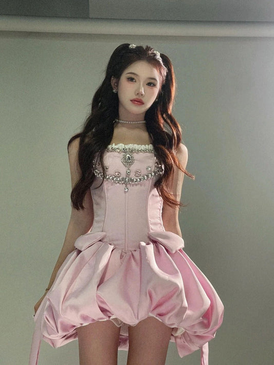 Vestidos cortos elegantes de Hoco, vestido de fiesta con tirantes finos, rosa, vestidos formales de regreso a casa para octavo grado, trajes de regreso a casa de verano para escuela secundaria DH80