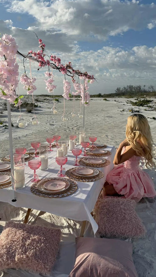 Hermoso vestido de fiesta sin tirantes de satén rosa, corto, formal, para octavo grado, vestido de verano para escuela secundaria, traje de fiesta DH817