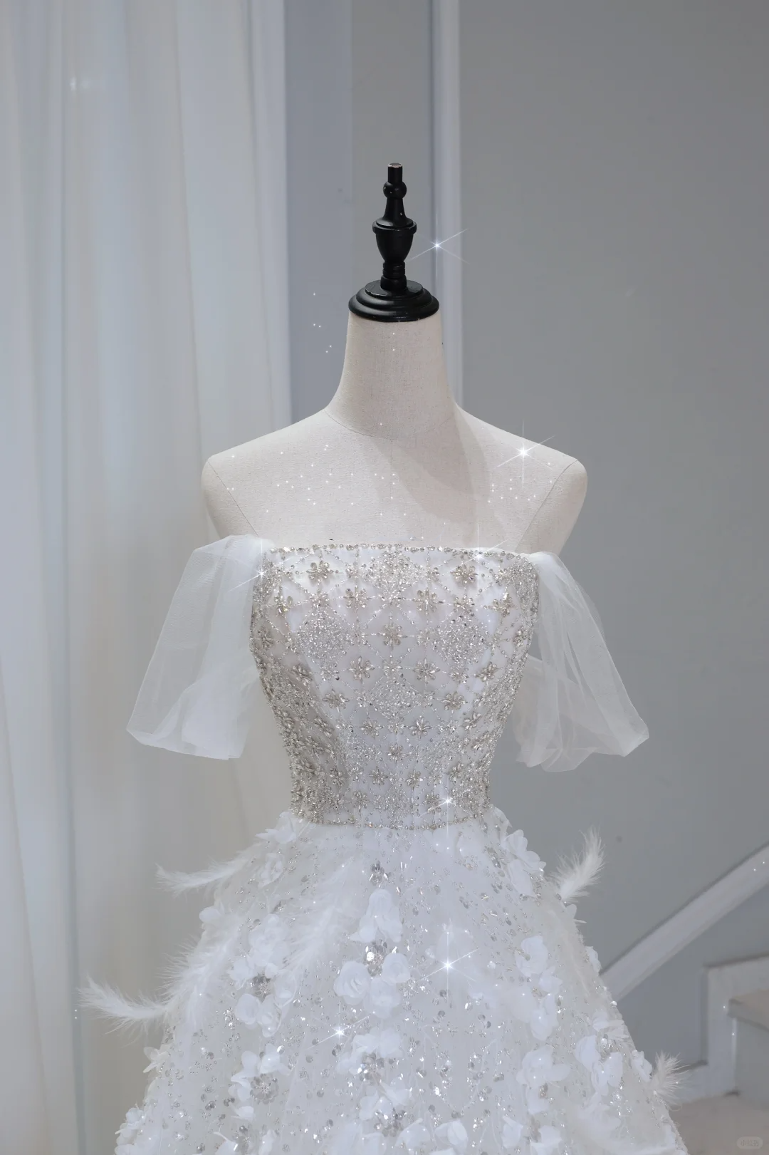 Vestido de novia atemporal, vestido de fiesta, sin tirantes, con lentejuelas, sin mangas, largo, blanco, elegante, DH886