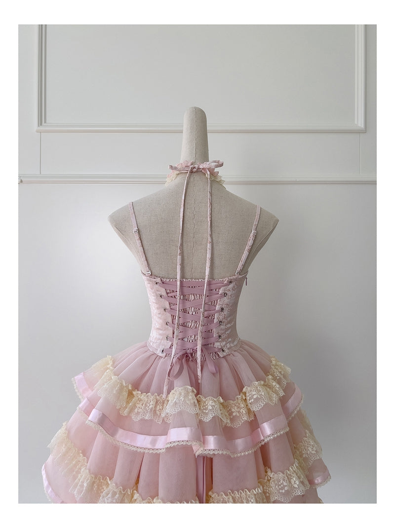 Vestido corto rosa con tirantes finos para fiesta de verano, ideal para escuela secundaria, octavo grado, DH89