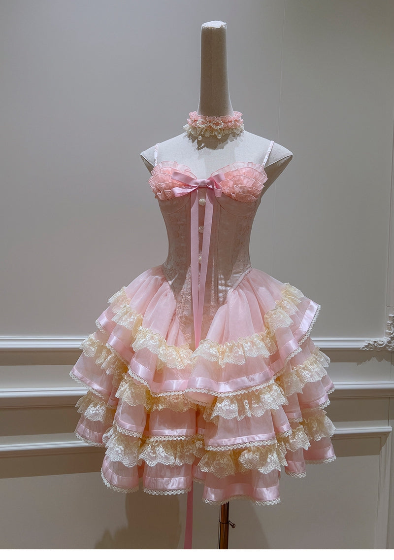 Vestido corto rosa con tirantes finos para fiesta de verano, ideal para escuela secundaria, octavo grado, DH89