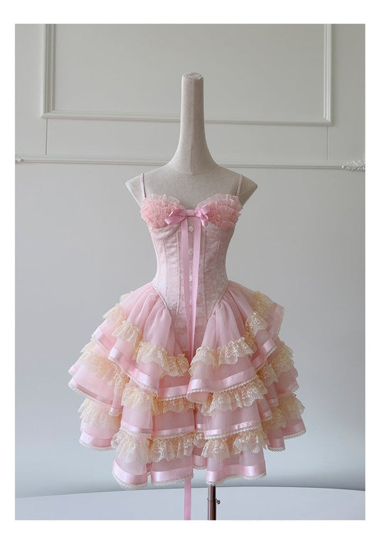 Vestido corto rosa con tirantes finos para fiesta de verano, ideal para escuela secundaria, octavo grado, DH89