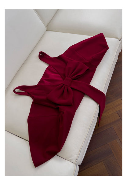 Lindos vestidos de fiesta formales de verano para octavo grado, corte A, escote cuadrado, color burdeos, cortos, para escuela secundaria, DH91