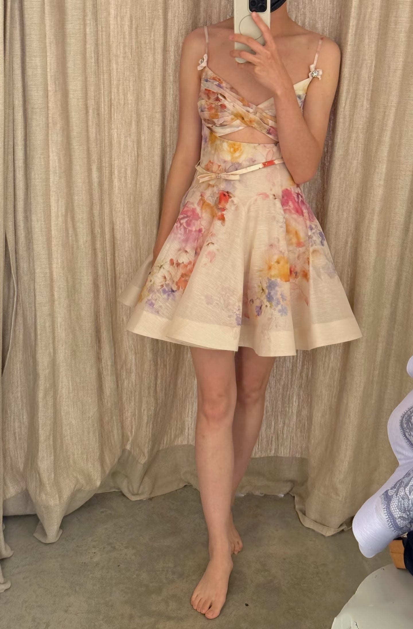 Vestido corto de verano con tirantes finos, sexy, con estampado floral rosa, para cumpleaños, para fiesta de 18 años, DP1051