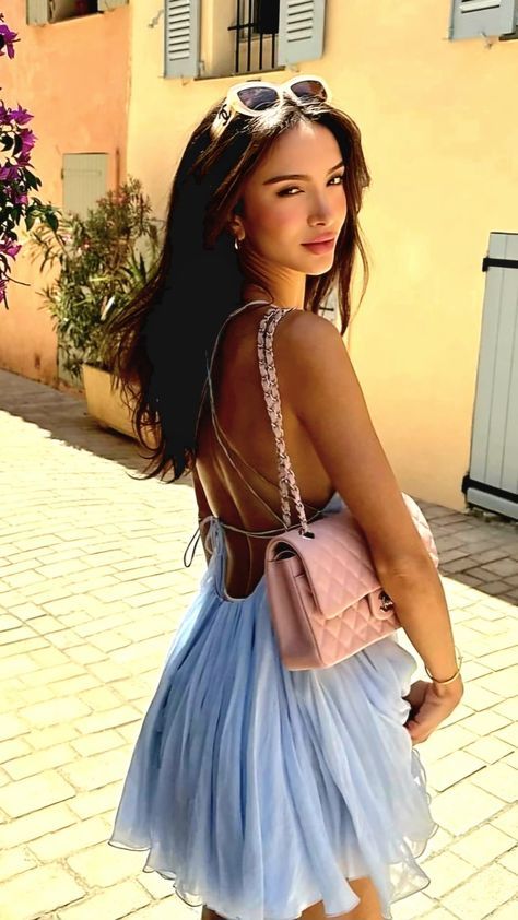 Vestido azul corto de verano con tirantes finos y corte en A, estilo Hoco, para cumpleaños, minivestido de fiesta para 18.º cumpleaños, DP1093