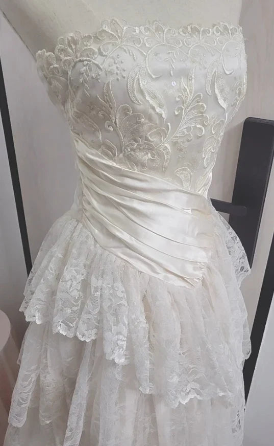 shopuniqlos--White Long Elegant Tulle Ball Gown Wedding Dress gh5565