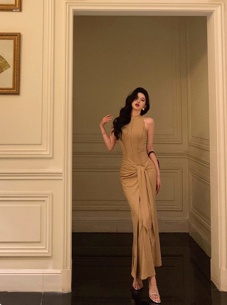 Vestido elegante de sirena sin mangas para 21 cumpleaños. Ideas de vestidos de cumpleaños para mujeres (DP1286).