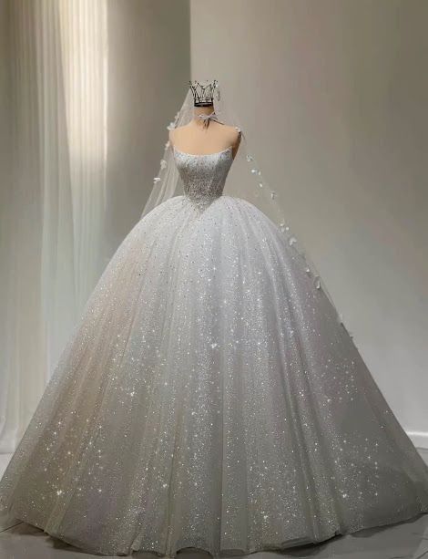 Vestido de novia clásico, vestido de fiesta, sin tirantes, con lentejuelas, blanco, vestidos de novia minimalistas DP1324