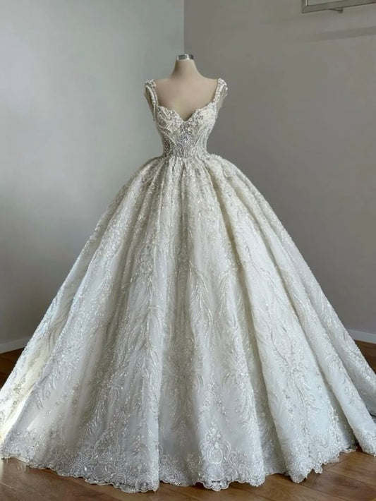 Vestido de novia clásico, vestido de fiesta, tirantes finos, lentejuelas, blanco, vestidos de novia minimalistas DP1330
