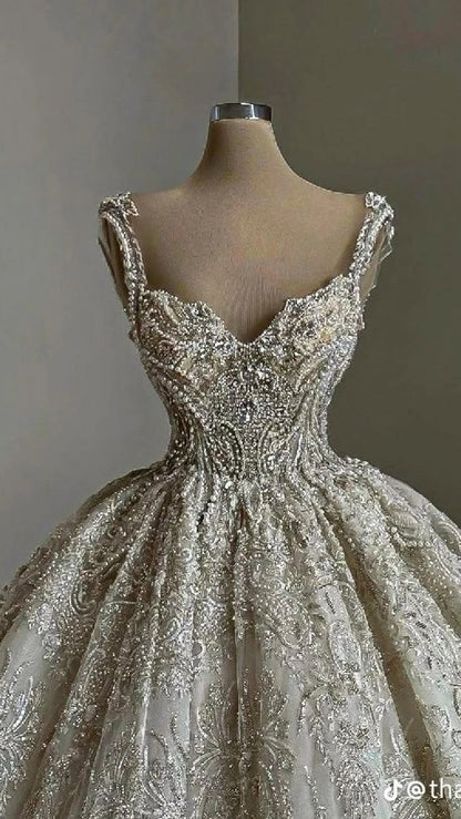 Vestido de novia clásico, vestido de fiesta, tirantes finos, lentejuelas, blanco, vestidos de novia minimalistas DP1330