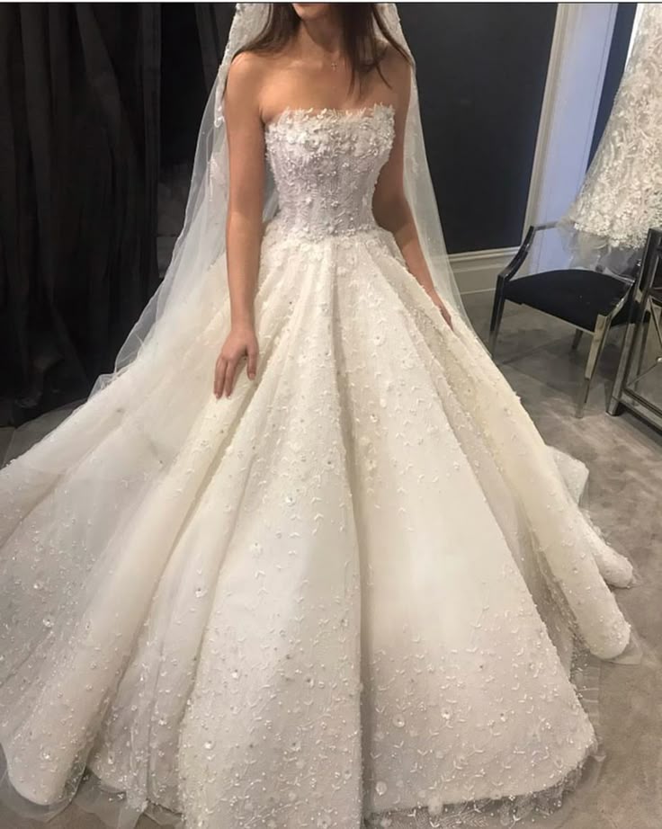 Vestido de novia clásico, vestido de fiesta, sin tirantes, de encaje, blanco, minimalista, DP1346