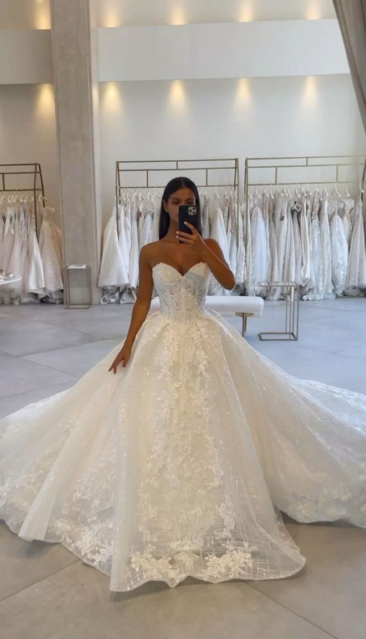 Vestido de novia clásico, vestido de fiesta, escote corazón, encaje, blanco, vestidos de novia minimalistas DP1362