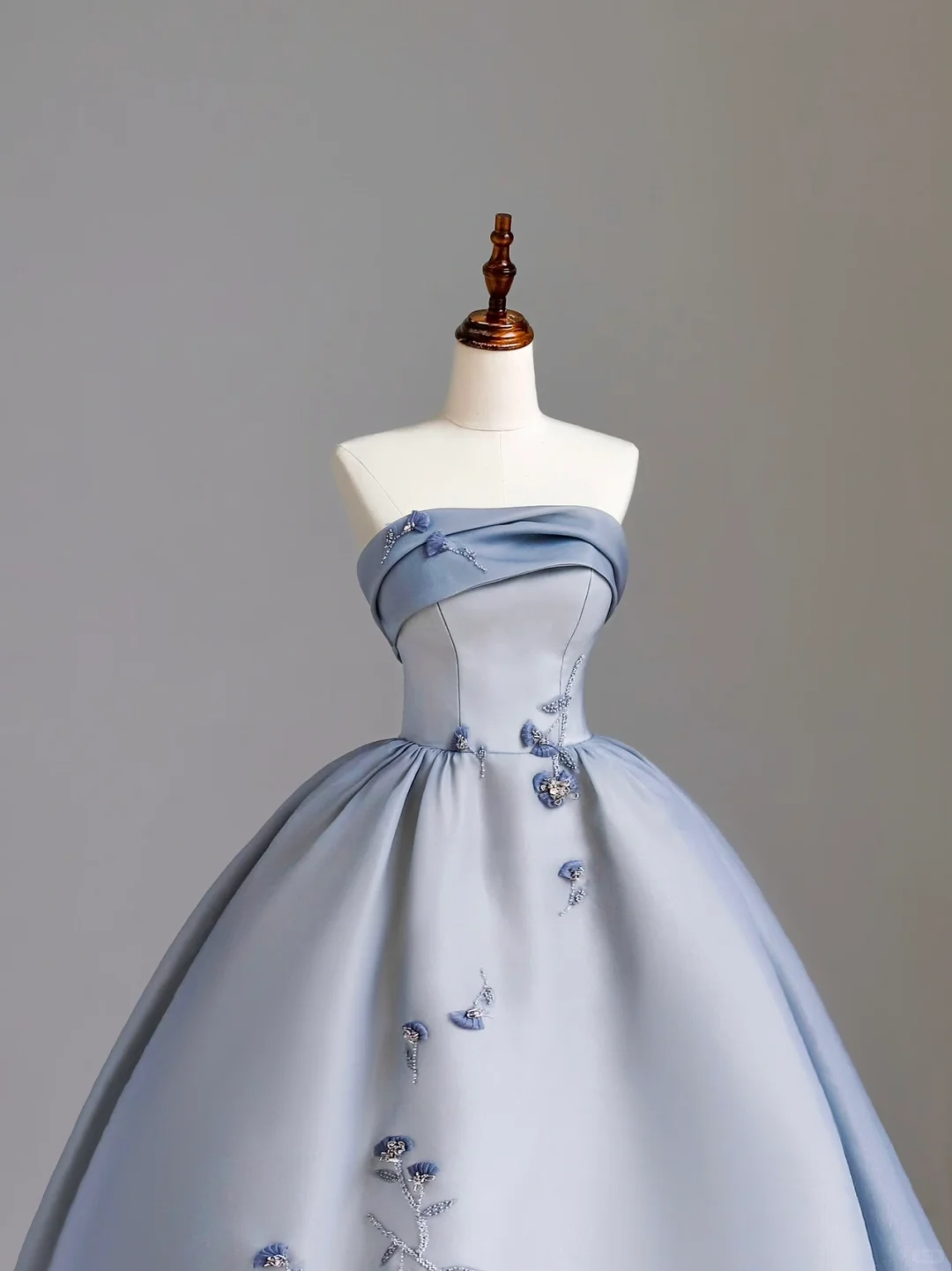 Elegante vestido de fiesta azul sin tirantes para 21 cumpleaños, ideal para mujer, DP1528