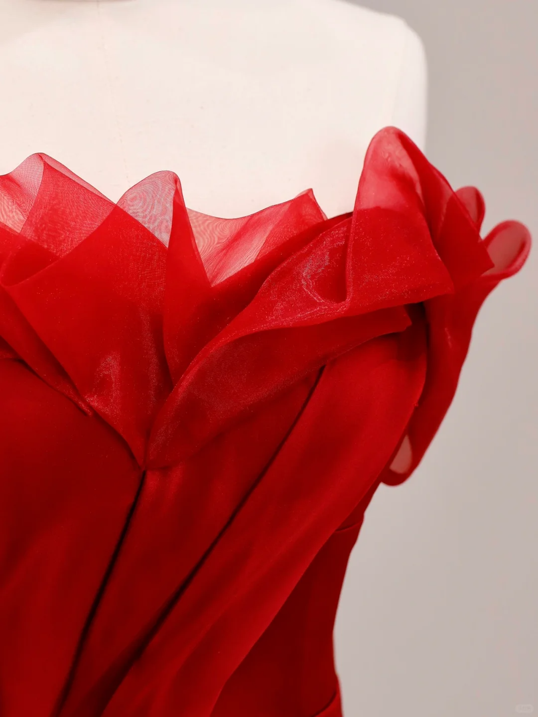 Elegant Glamour Mermaid Strapless Red Prom Dress Party Dress Long Evening Dresses DP1543