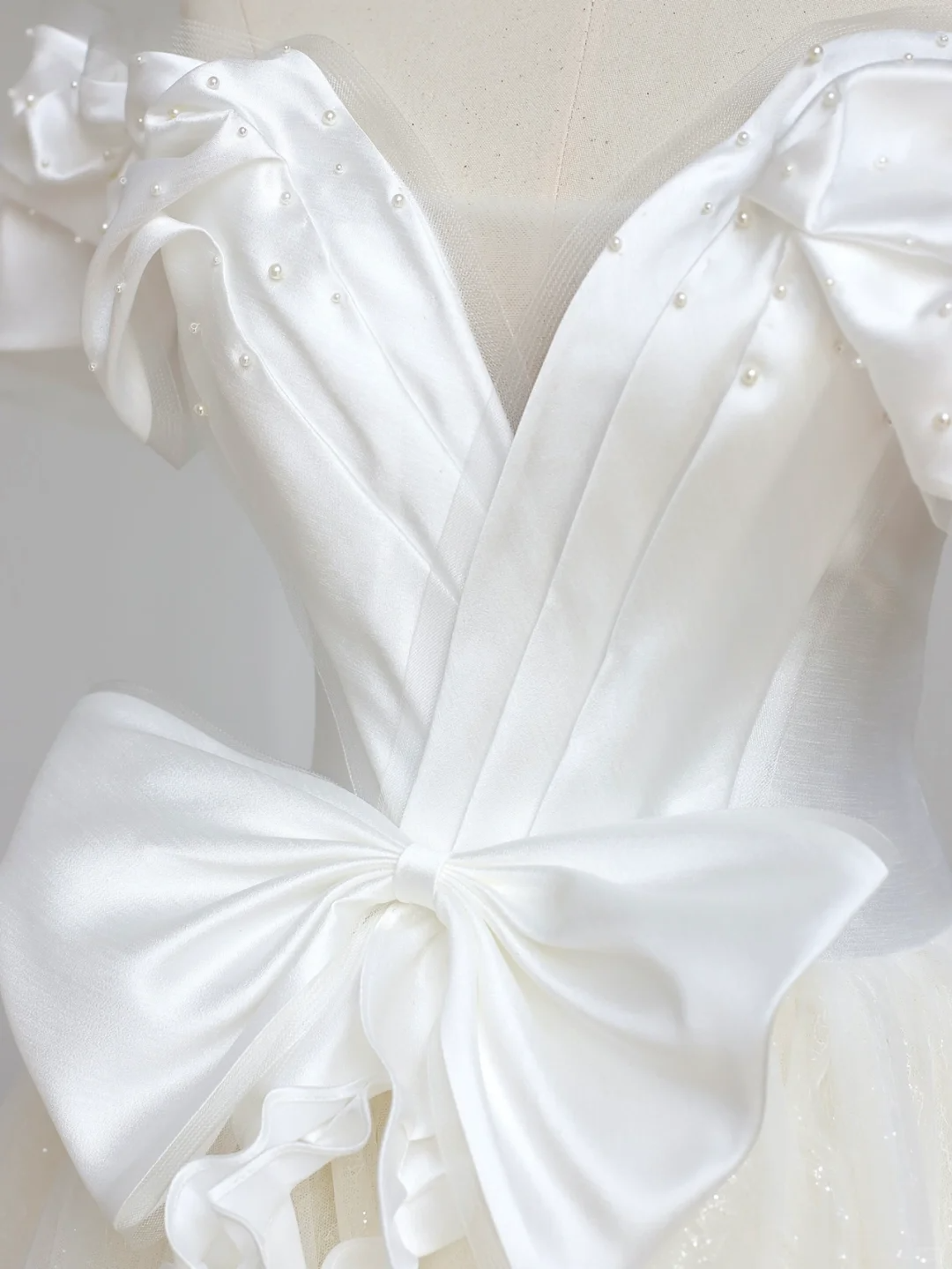 Vestido de novia etéreo, vestido de gala con hombros descubiertos, tul blanco, vestidos de novia DP1637