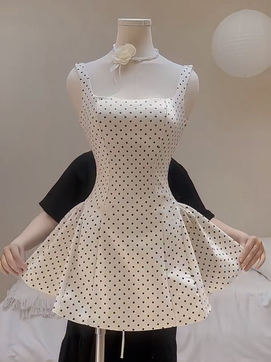 Vestido corto de satén con corte en A para cumpleaños de verano, minivestido de fiesta para el 23.º cumpleaños, DP1725