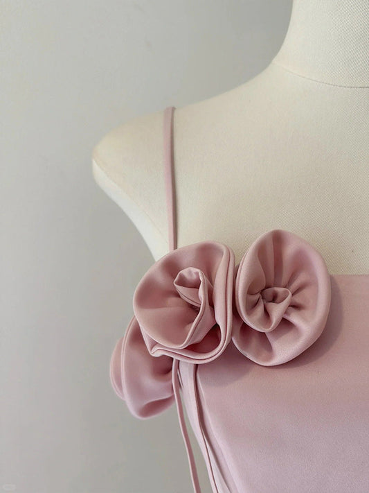 Vestido corto rosa de verano con tirantes finos y corte en A para cumpleaños, vestido Hoco, atuendo para fiesta de cumpleaños número 23, minivestido DP1736