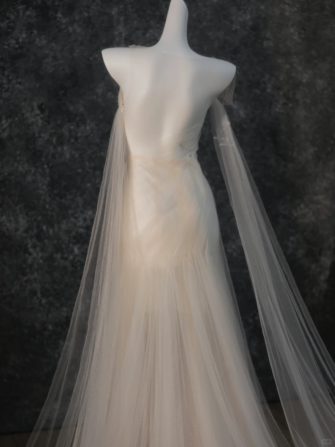 Vestido de novia sencillo de sirena sin tirantes, de tul, largo, para verano, DP1868