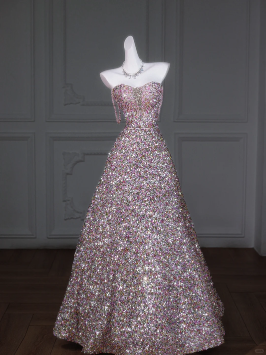 Hermoso vestido de fiesta con escote corazón y lentejuelas para celebrar el 23.º cumpleaños, vestido de fiesta, atuendos de cumpleaños para mujeres DP1962