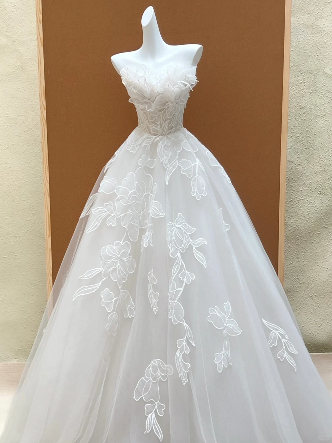 Vestido de novia modesto, vestido de fiesta sin tirantes, encaje, largo, blanco, para novias, DP2005