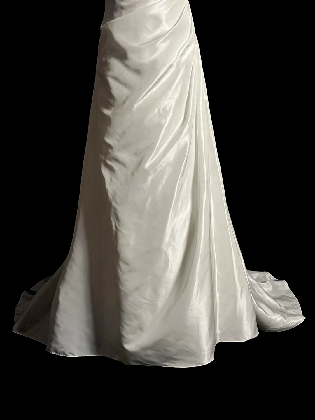 Vestido de novia vintage de corte A, estilo halter, blanco, de satén, largo, DP2035