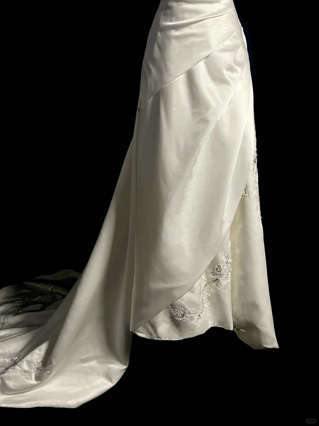 Vestido de novia vintage de corte A, sin tirantes, de satén blanco, largo, estilo retro de los años 70, DP2039