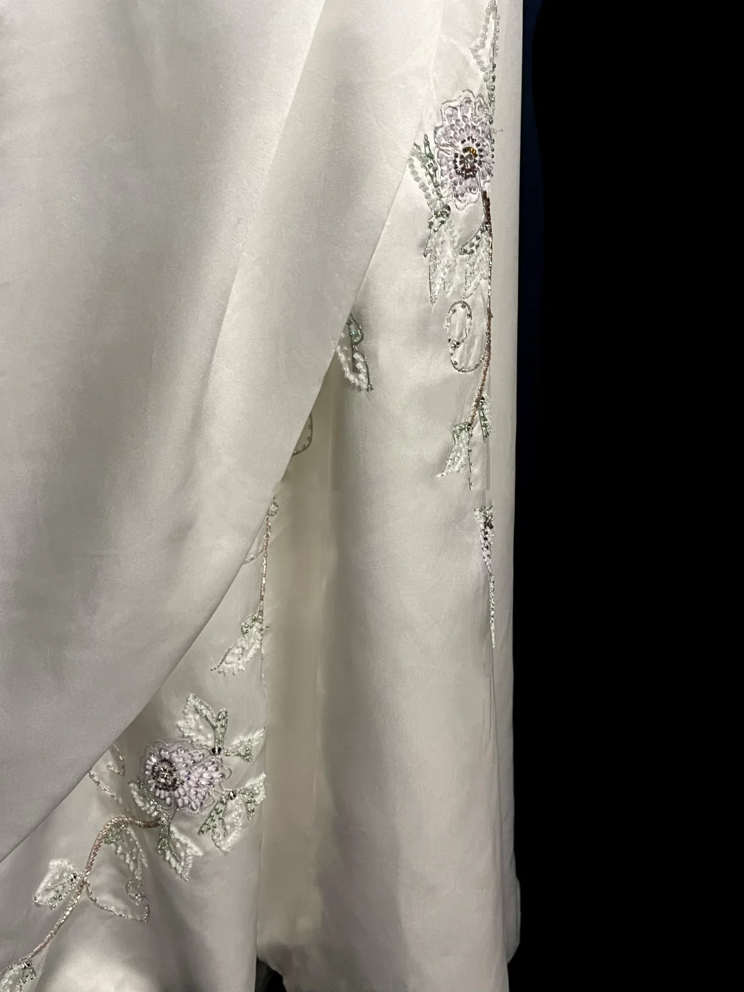 Vestido de novia vintage de corte A, sin tirantes, de satén blanco, largo, estilo retro de los años 70, DP2039