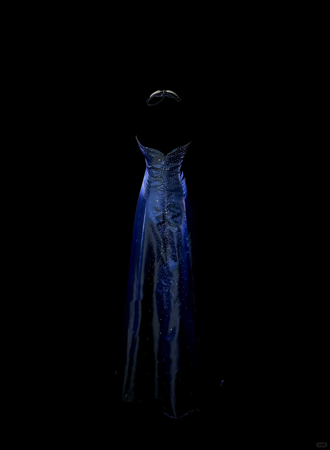 Vestido retro de satén azul rey con cuello halter y cuentas para 18 cumpleaños, vestido de fiesta, atuendos de cumpleaños para mujer DP2069