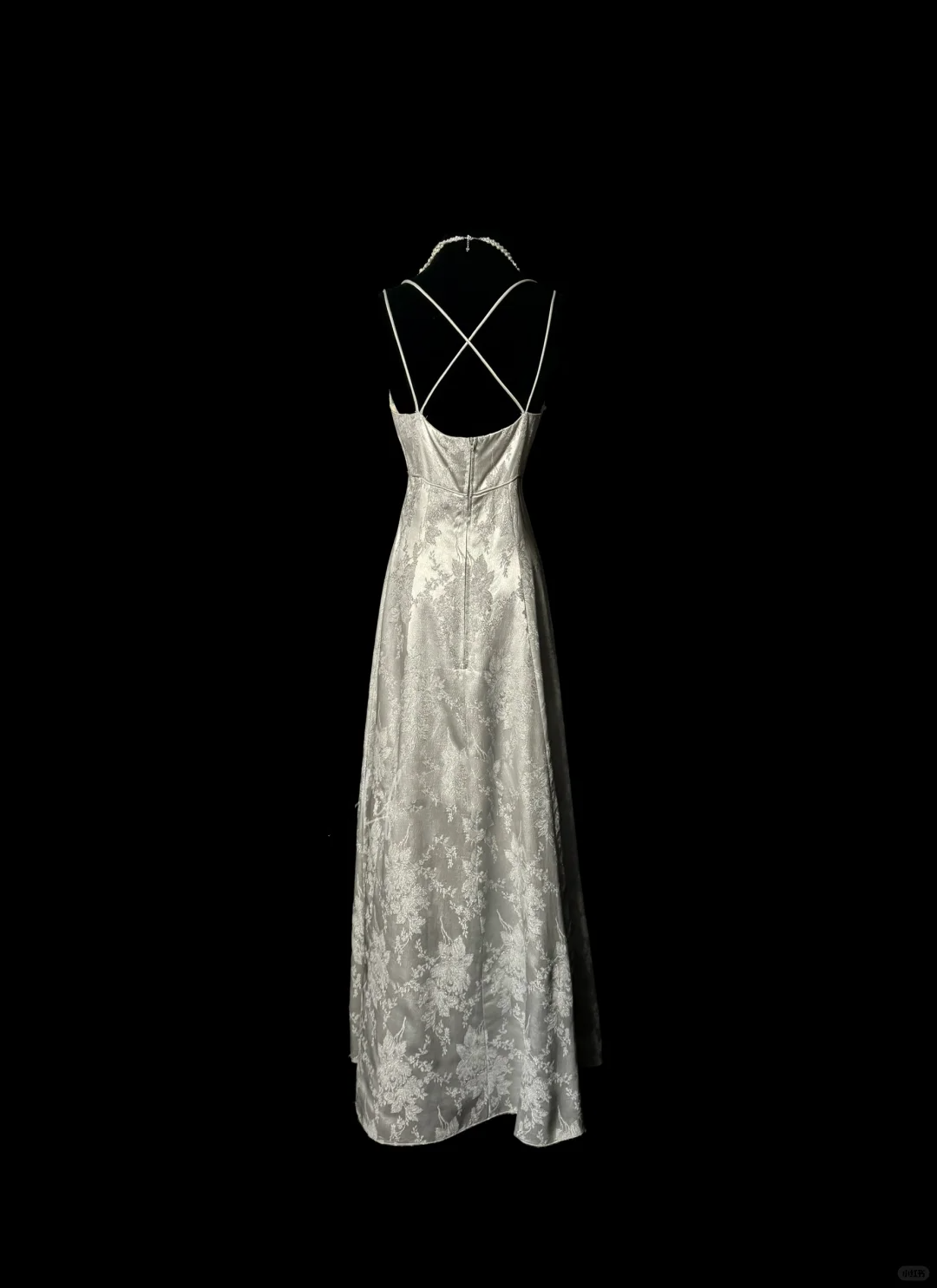 Vestido largo de sirena con tirantes finos para mujer, estilo retro, plateado, para cumpleaños número 20, para fiesta de graduación, DP2075