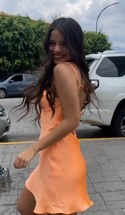 Vestido corto naranja de fiesta con tirantes finos, estilo tubo, para verano, cóctel, cumpleaños, DP2099