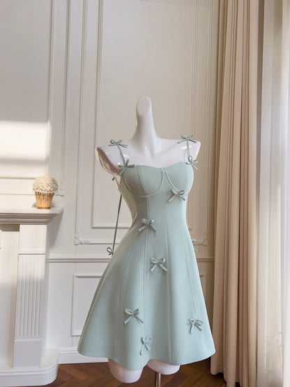 Vestido corto de satén verde salvia con tirantes finos, corte en A, sexy, para fiesta de bienvenida, de verano, para cóctel, para cumpleaños, DP2286