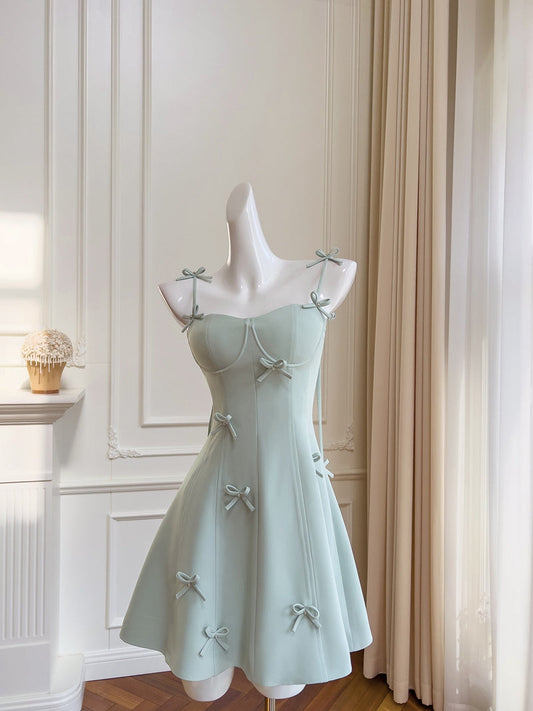 Sexy A line Spaghetti Straps Sage Green Satin Short Homecoming Dress Summer Hoco Dresses Cocktail Dress Birthday Outfits DP2286