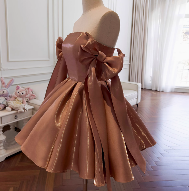 Vestido corto de satén con tirantes finos, corte en A, estilo corsé, para fiesta de bienvenida, de verano, para cóctel, para cumpleaños, DP2298