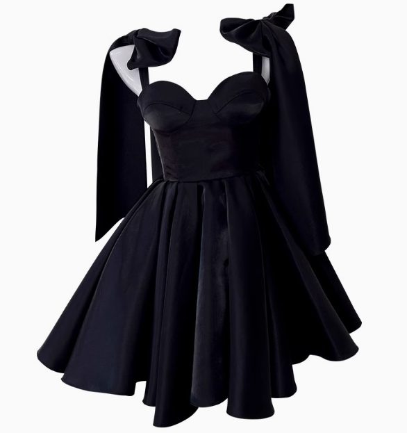 Vestido corto de satén con tirantes finos, corte en A, estilo corsé, para fiesta de bienvenida, de verano, para cóctel, para cumpleaños, DP2298