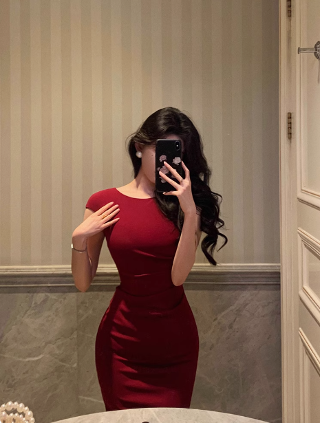 Elegante vestido de sirena burdeos para fiesta de 18 cumpleaños. Ideas de vestidos de cumpleaños para mujeres DP606